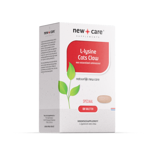 L-Lysine Cats Claw 120 tabletten New Care