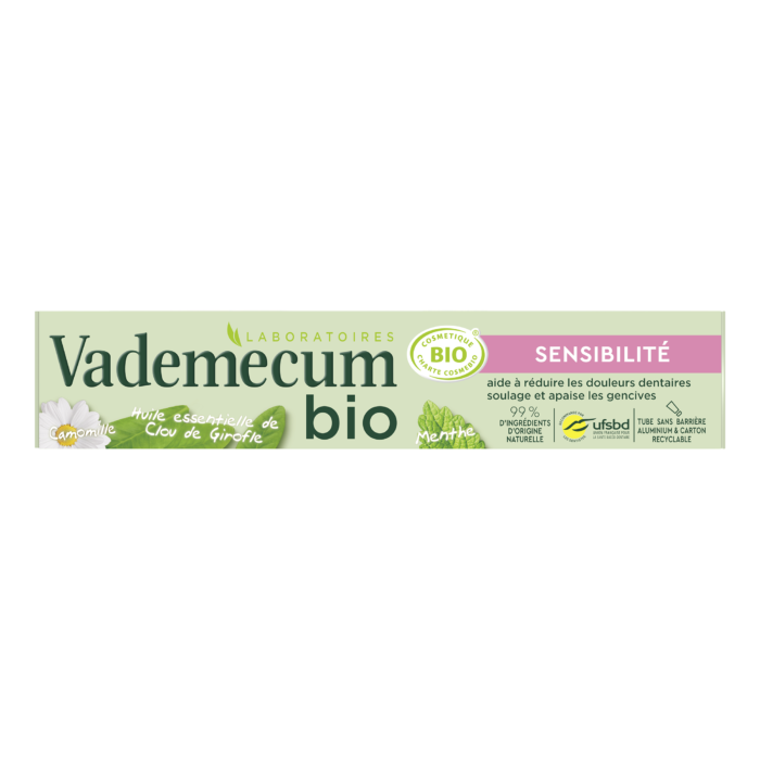 Sensibilité / Sensitive tandpasta 75 ml Vademecum BIO