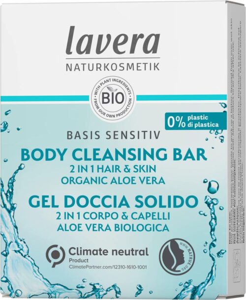 Basis Sensitiv body cleansing bar 2in1 bio 50 gramLavera