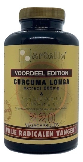 Curcuma longa extract 220 vegi-capsules Artelle