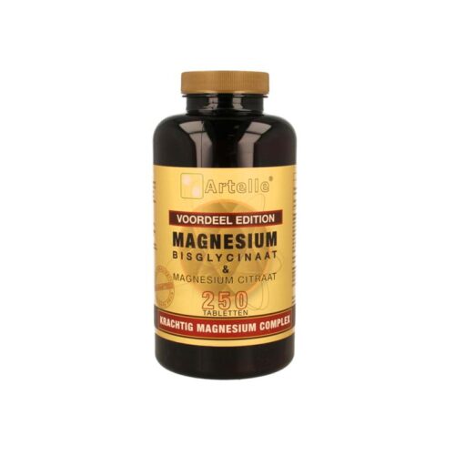 Magnesium bisglycinaat & citraat 250 tabletten Artelle