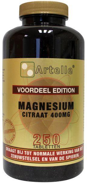 Magnesium citraat elementair 250 tabletten Artelle