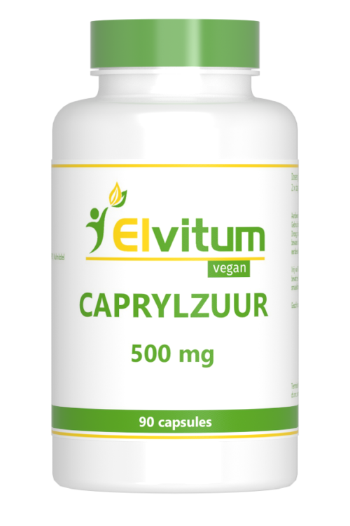 Caprylzuur 500mg 90 vegi-caps Elvitaal/elvitum