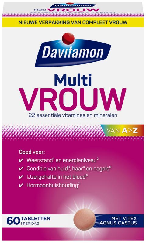 Multi vrouw 60 tabletten Davitamon