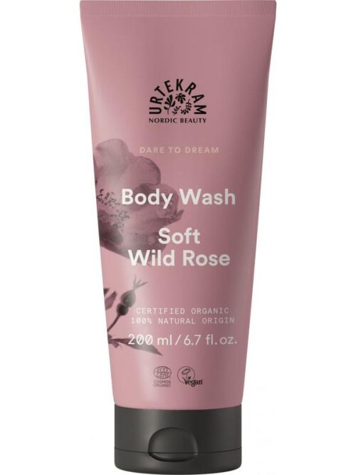 Bodywash soft wild rose 200 ml Urtekram