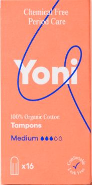 Tampons MEDIUM 16 stuks Yoni