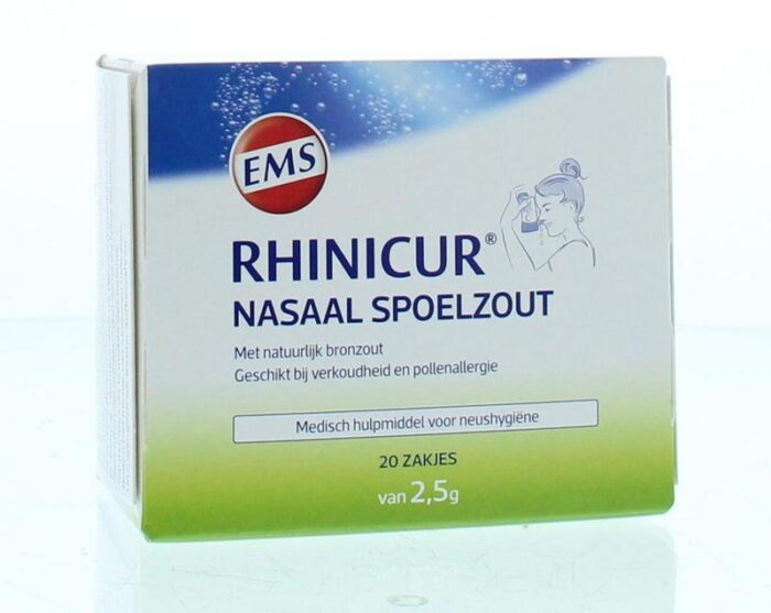 Nasaal spoelzout (navul) 20 x 25 gram Rhinicur