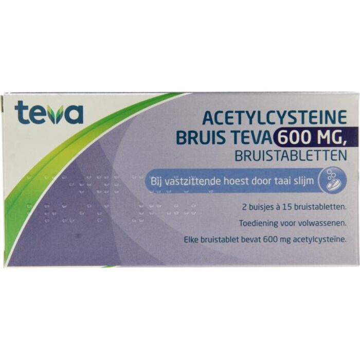 Acetylcysteine 600 mg 30 bruistabletten Teva