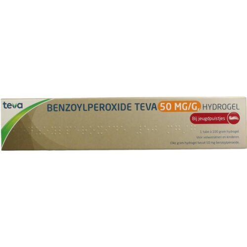 Benzoylperoxide 5% 100 gram Teva