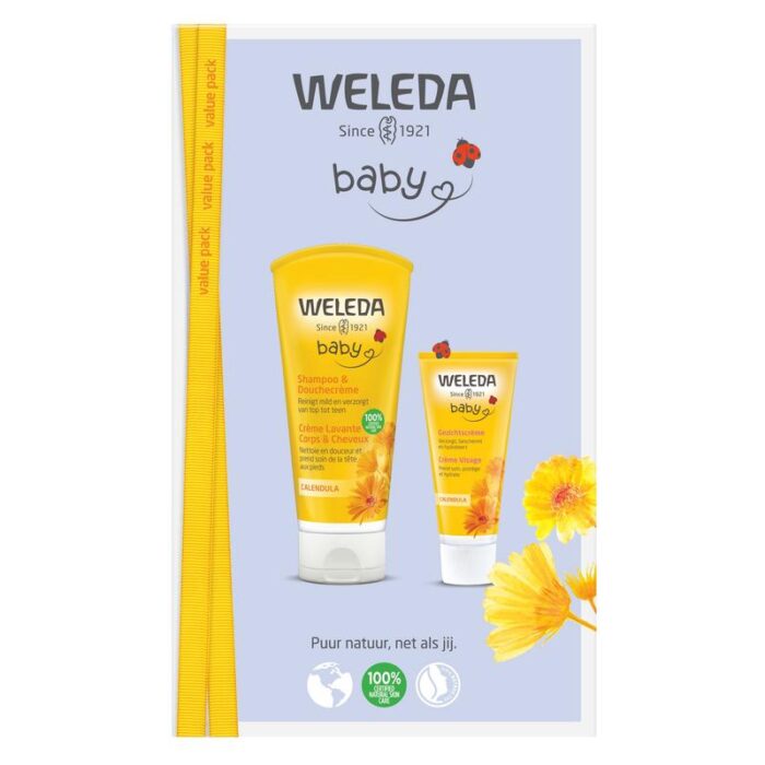 Calendula voordeelset baby gezichtscreme 1set Weleda