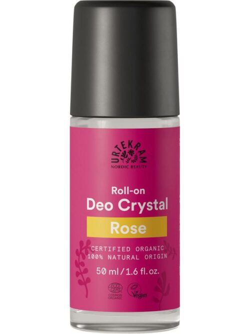 Deodorant crystal roll on rozen 50 ml Urtekram