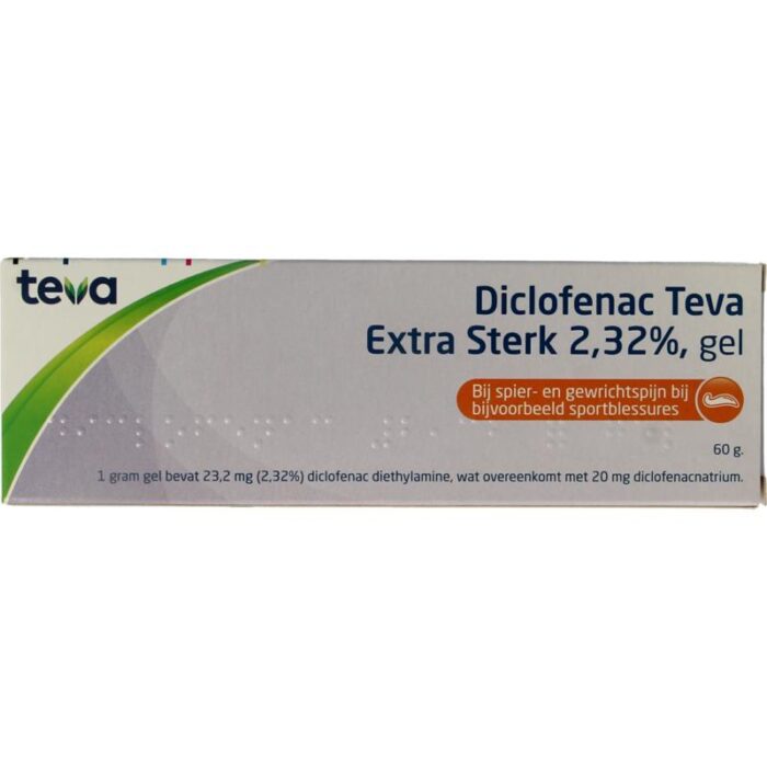 Diclofenac 2,32% extra sterk 60 gram Teva