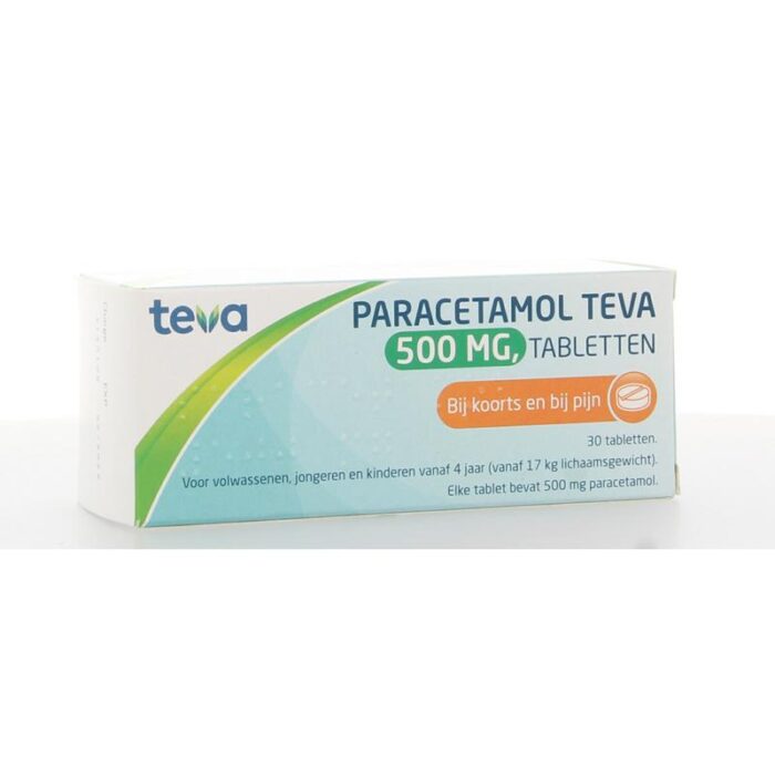 Paracetamol 500 milligram 30 tabletten Teva