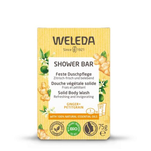 Shower bar ginger + petitgrain 75 gram Weleda