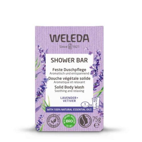 Shower bar lavender + vetiver 75 gram Weleda