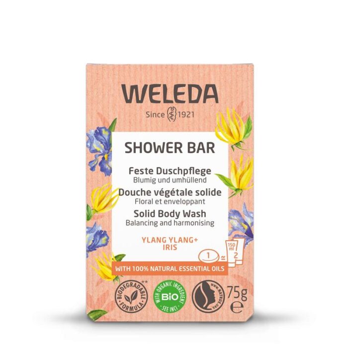 Shower bar ylang ylang + iris 75 gram Weleda