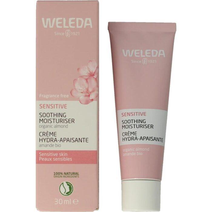 Amandel Gezichtscreme sensitive hydraterend 30 ml Weleda