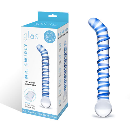 Glas - Mr. Swirly G-Spot Glazen Dildo