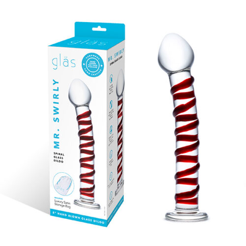 Glas - Mr. Swirly Glazen Dildo 21 cm