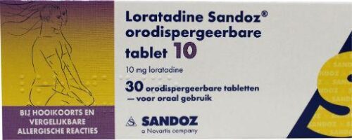 Loratadine 10 mg orotaat 30 tabletten Sandoz