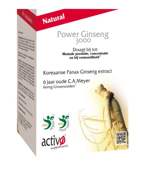 Power ginseng 3000 60 V-capsules Activo