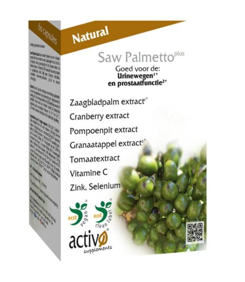 Saw palmetto plus 60 tabletten Activo