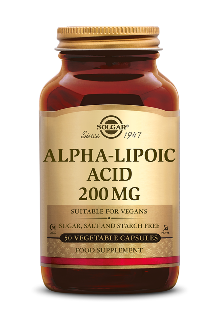 Alpha Lipoic Acid 200 mg 50 plantaardige capsules Solgar