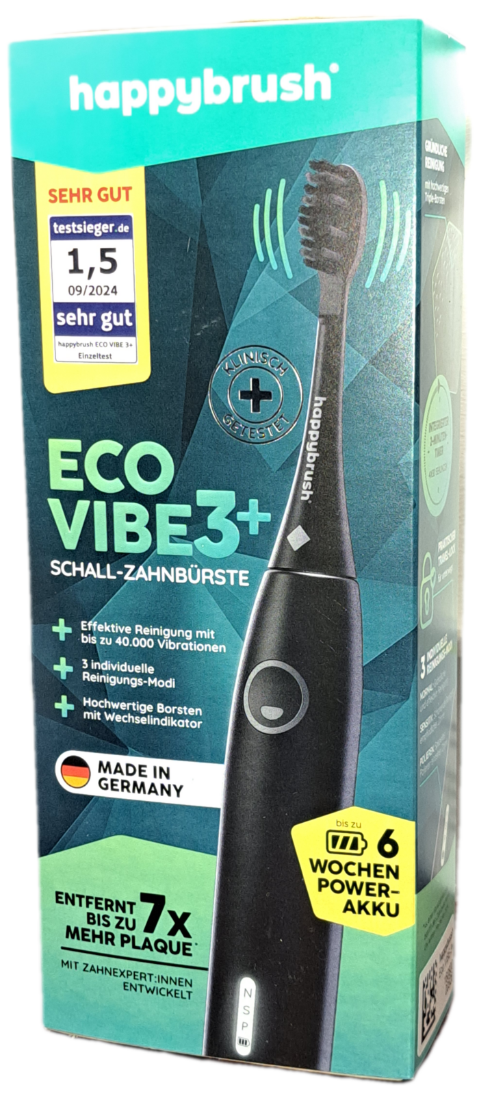 Electrische tandenborstel Eco Vibe 3+ 1 stuks HappyBrush