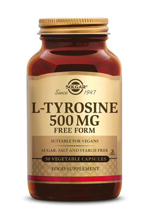 L-Tyrosine 500 mg 50 plantaardige capsules Solgar