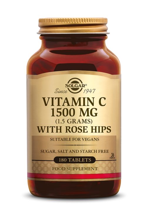 Vitamin C with Rose Hips 1500 mg 180 tabletten Solgar