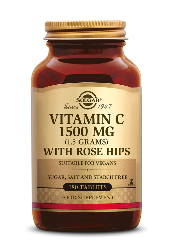 Vitamin C with Rose Hips 1500 mg 180 tabletten Solgar