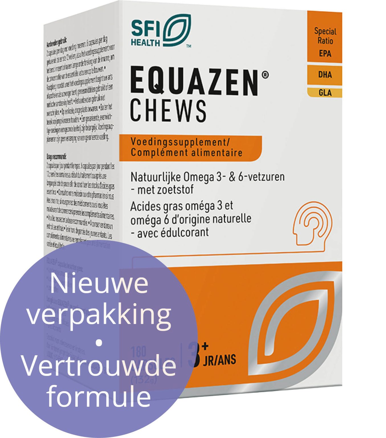 Equazen chews omega 3- & 6-vetzuren 180 capsules Equazen