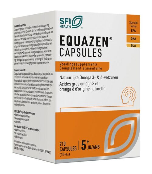 Eye Q omega3/6 vetzuren 210 softgels Equazen