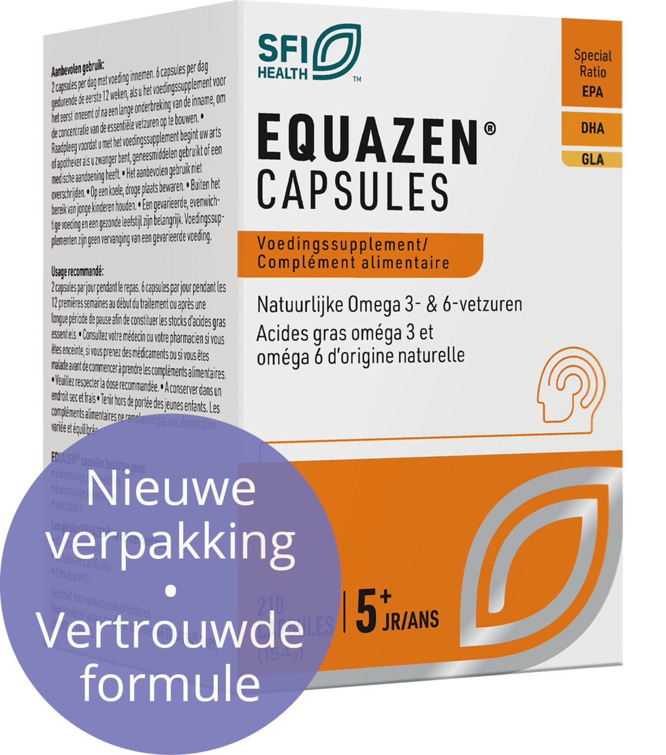 Eye Q omega3/6 vetzuren 210 softgels Equazen