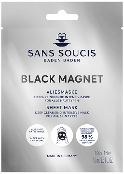 Sheet mask Black Magnet 1 stuk Sans Soucis