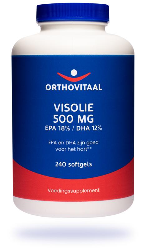 Visolie 500mg EPA 18% DHA 12% 240 softgels Orthovitaal