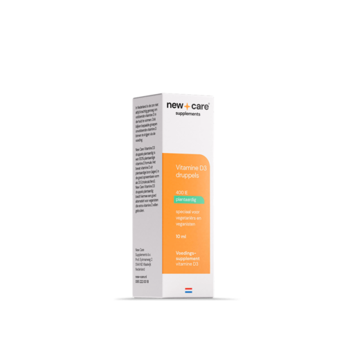 Vitamine D3 10mcg druppels plantaardig 25 ml New Care