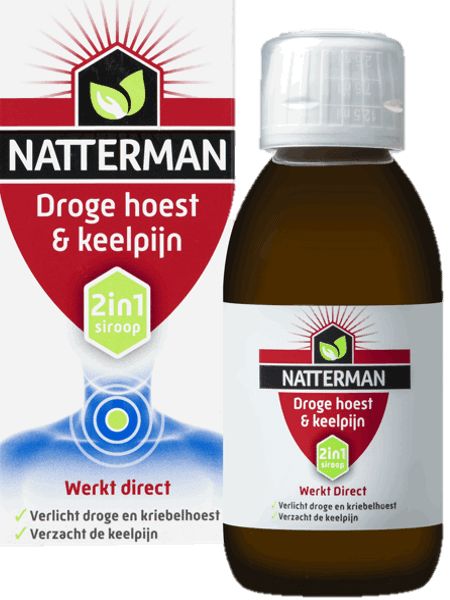 Natterman Droge Hoest en Keelpijn 150ml Natterman