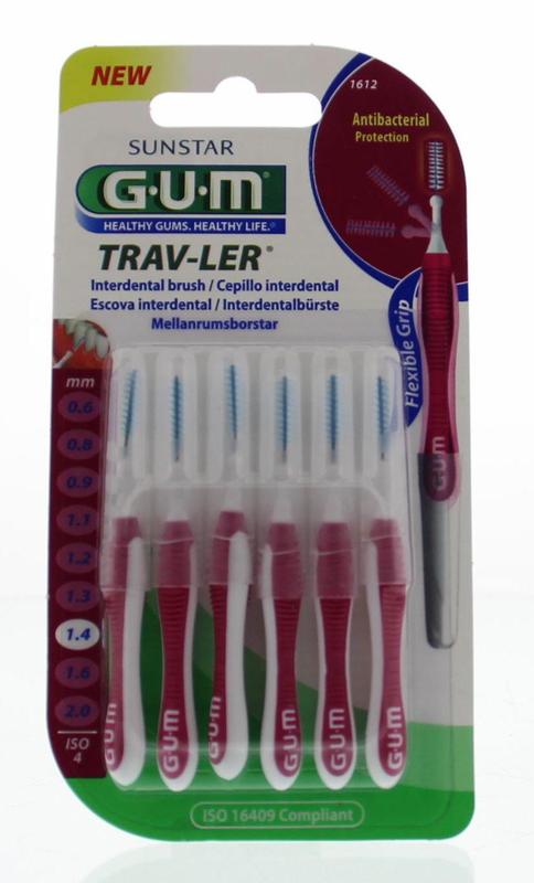 Trav-ler rager 1.4 mm (magenta) 6 stuks GUM