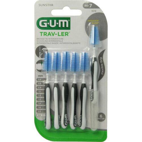 Trav-ler rager 2.5 mm (zwart) 6 stuks GUM